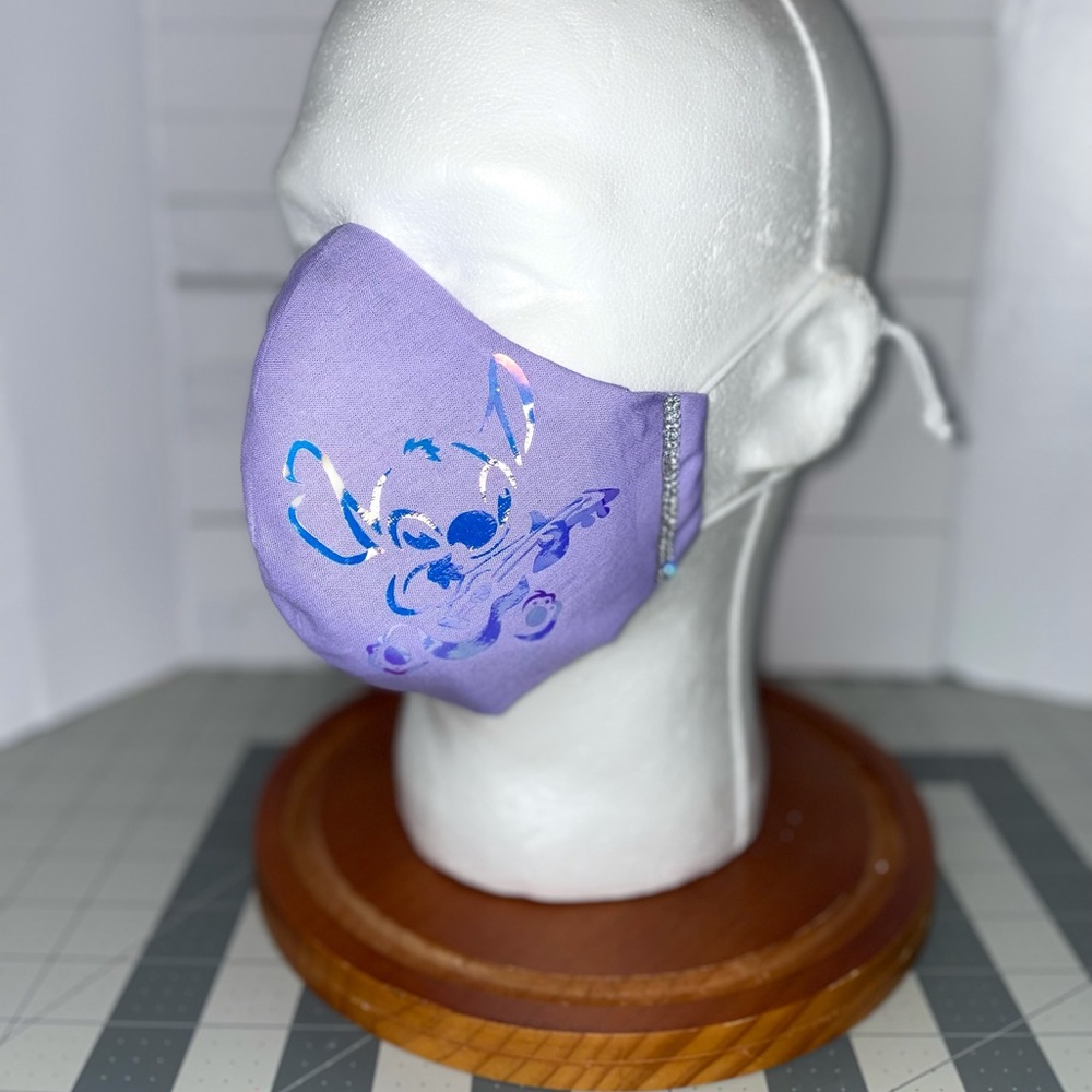 Cheshire cat face mask disney holographic